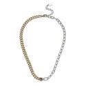 Faux Stone Signature Mixed Sculpted C Chain Necklace