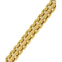 Men's Diamond Link Bracelet (1/4 ct.) in Yellow Ion-Plated Stainless Steel