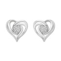 2-Pc. Set Diamond Heart Pendant Necklace & Matching Stud Earrings (1/6 ct.)