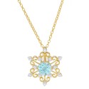 Blue Topaz Snowflake 18