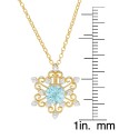 Blue Topaz Snowflake 18