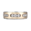 Men's Diamond Two-Tone Band (1/2 ct.) in 10k Gold & White Gold