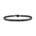 Black Spinel Tennis Bracelet (13 ct.) in Black Sterling Silver