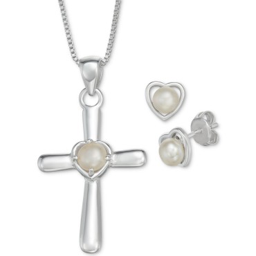 Cultured Freshwater Pearl Cross 18 Cultured Freshwater ...