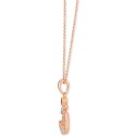 Nude Diamond (1/4 ct.) & Chocolate Diamond Accent Symbol Pendant Necklace in 14k Rose Gold, 18