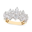 Diamond Horizontal Cluster Ring (2 ct.) in 14k Gold