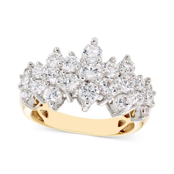 Diamond Horizontal Cluster Ring (2 ct.) in 14k Gold