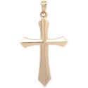 Polished Cross Pendant in 14k Gold