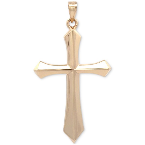 Polished Cross Pendant in 14k Gold