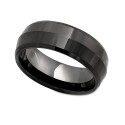 Men's Black Ceramic 8mm Ring