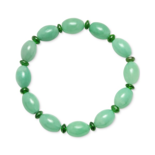 Jade & Chrome Diopside (2-7/8 ct.) Stretch Bracelet