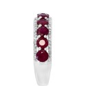 Ruby (1-7/8 ct.) & Diamond (1/6 ct.) Ring in 14k White Gold