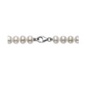 White Cultured Freshwater Pearl (6mm) Necklace and Matching Stud (7-1/2mm) Earrings Set