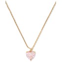 Gold-Tone Birthstone Heart Pendant Necklace, 16