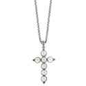 Cultured Freshwater Pearl (4mm) Cross 18