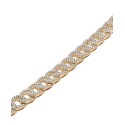 Diamond Large Link Bracelet (1/2 ct.) or 14k Gold-Plated Sterling Silver