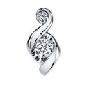 Diamond Swirl Stud Earrings (1/4 ct.) in 14k Gold or White Gold