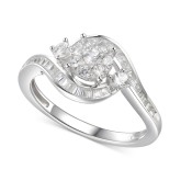 Cubic Zirconia Multi-Stone Ring Cubic Zirconia Multi...