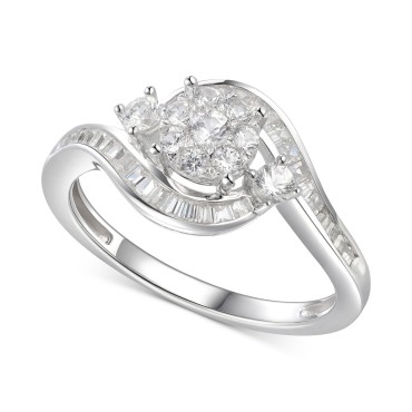 Cubic Zirconia Multi-Stone Ring Cubic Zirconia Multi...