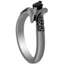 Onyx & Black Diamond (1/8 ct.) Maleficent Ring in Black Rhodium-Plated Sterling Silver