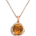 Citrine (3-1/6 ct.) & Diamond (1/20 ct.) 16