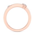 Diamond Multirow Crossover Statement Ring (1/3 ct.) in 10k Rose Gold