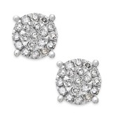 Diamond Cluster Stud Earrings (1/4 ct.) Diamond Cluster Stud...