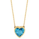 Gemstone Bezel Heart 18