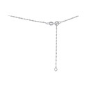 Diamond Accent Pendant Necklace in 14k White Gold, 16