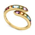 Multi-Gemstone Bypass Ring (2-1/2 ct.) in 14k Gold