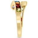 Multi-Gemstone Bypass Ring (2-1/2 ct.) in 14k Gold