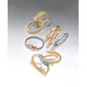 Diamond Crocodile Bypass Bracelet (1/2 ct.) in 14k Gold-Plated Sterling Silver