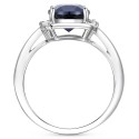 Blue Sapphire (3-7/8 ct.) & White Sapphire (1/6 ct.) Statement Ring