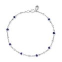 Sapphire & Diamond Link Bracelet