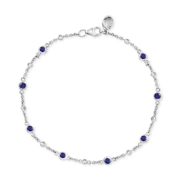 Sapphire & Diamond Link Bracelet