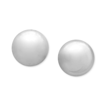 Ball Stud Earrings (8mm) in 18k Gold over Sterling Silver Ball Stud Earrings (...