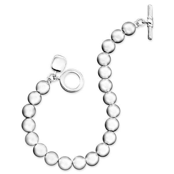 Silver-Tone Bead (8 mm) Bracelet