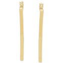 Square Edge Hoop Earrings (40mm) in 14k Gold