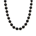 Onyx Bead Necklace (8mm) in 10k Gold