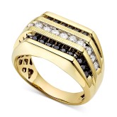 Men's White and Blac...