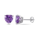 Amethyst (3 1/3 ct.) Heart Stud Earrings