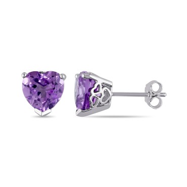 Amethyst (3 1/3 ct.) Heart Stud Earrings Amethyst (3 1/3 ct.)...