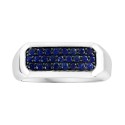 Men's Sapphire Cluster Ring (5/8 ct.)