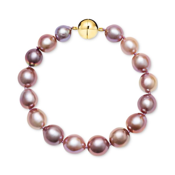 Pink Cultured Freshwater Pearl (10-12mm) Bracelet