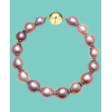 Pink Cultured Freshwater Pearl (10-12mm) Bracelet