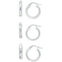 3-Pc. Set Small Hoop Earrings, 0.625