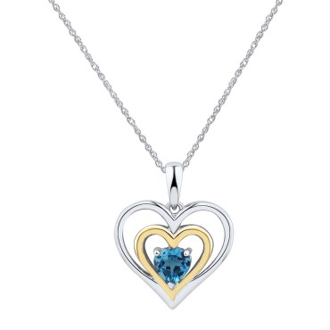 Blue Topaz Heart 18 Blue Topaz Heart 18